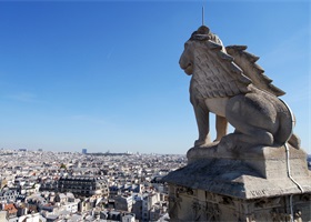 roof saint jacques tower paris guidebook